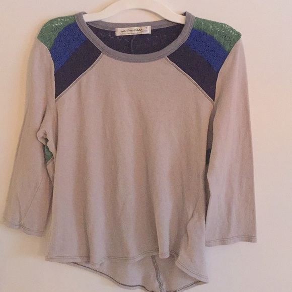 Free People Rainbow Knit In White Combo Top - Picture 7 of 15